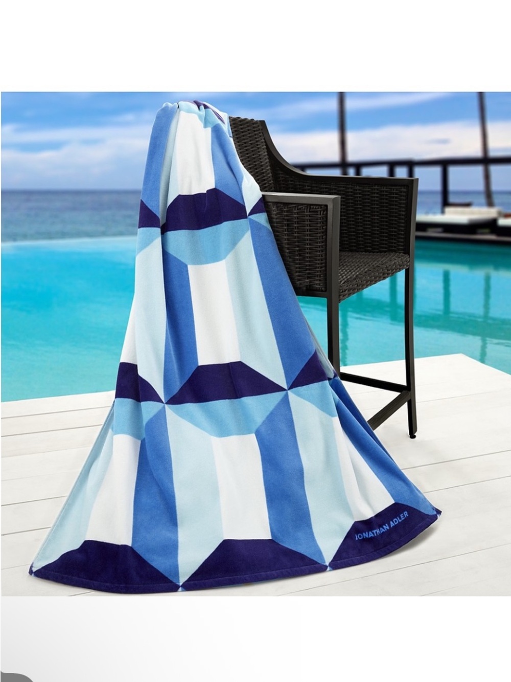 NWT sealed Jonathan Adler Sorrento Beach Towel